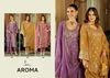 Aroma By Eba Soft Organza Embroidery Readymade Salwar Suits
